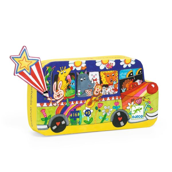 Djeco Puzzle TĘCZOWY AUTOBUS 16 el.DJ07272