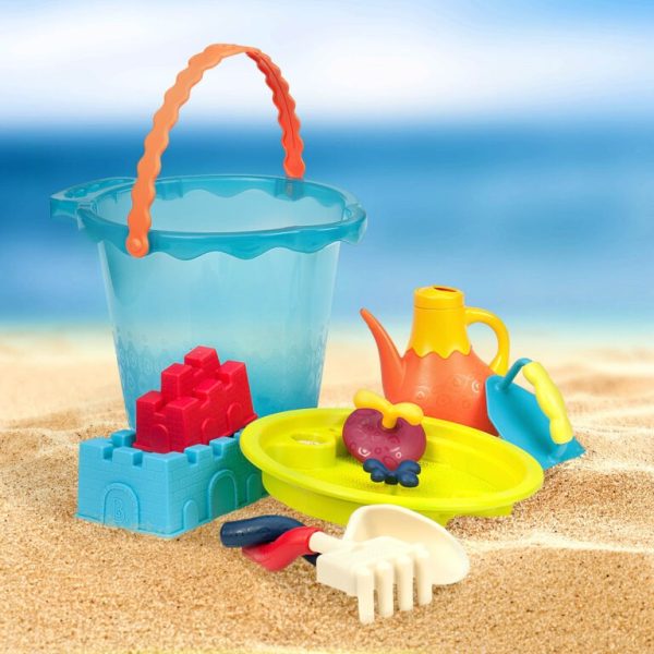 B.TOYS Shore Thing – wielkie wiadro z akcesoriami – niebieskie